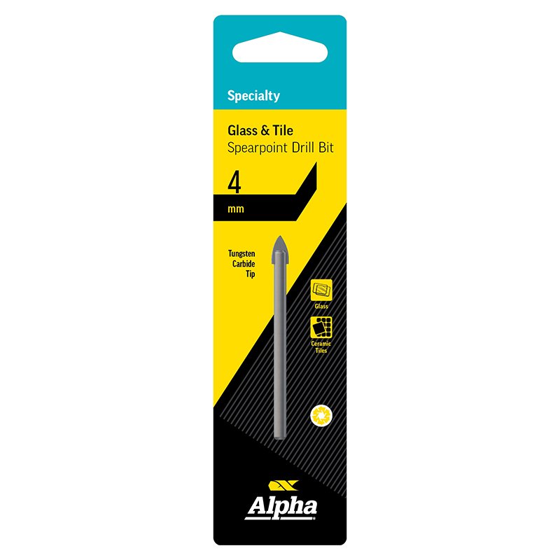 Glass & Tile Spearpoint Drill Bit (Metric)