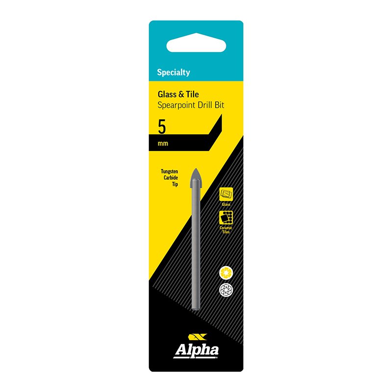 Glass & Tile Spearpoint Drill Bit (Metric)