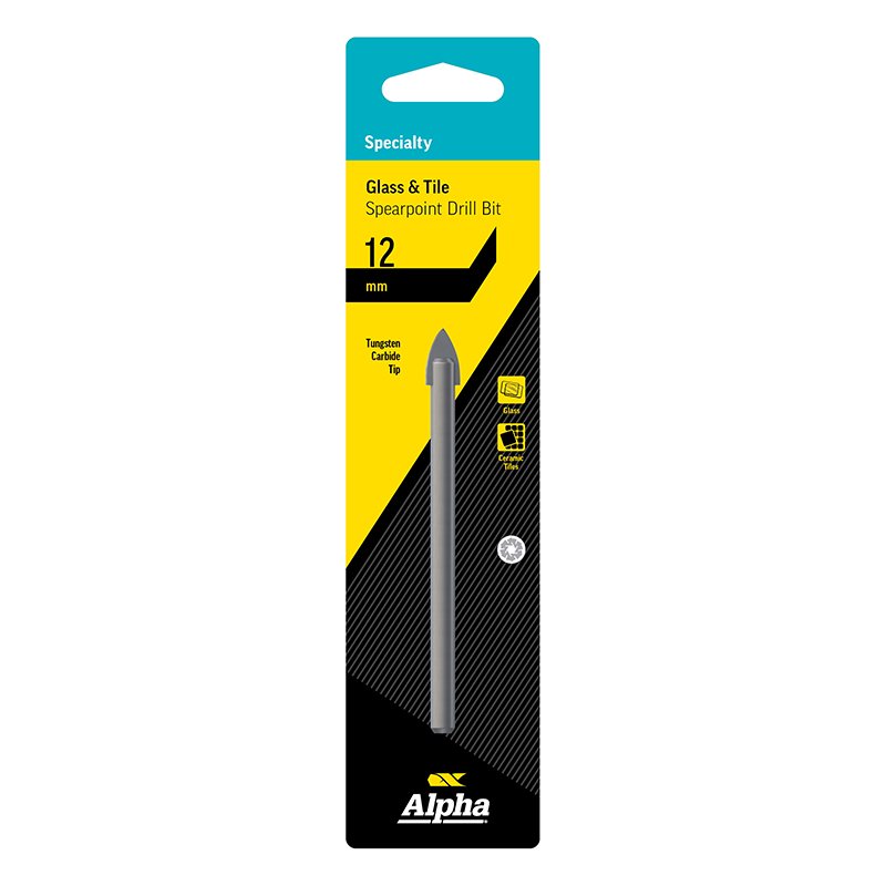Glass & Tile Spearpoint Drill Bit (Metric)