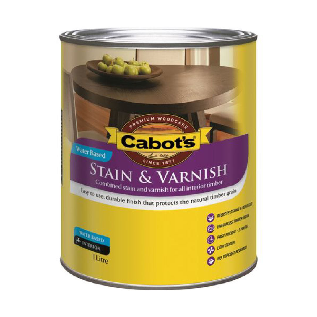 Stain And Varnish Water Based Walnut 1l