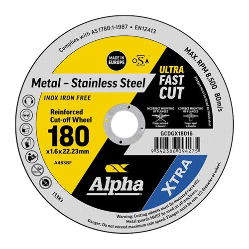 Maxabrasive G-Series Ii Cutting Disc For Stainless Steel