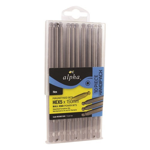 Sheffield Thundermax Hex Impact Power Screwdriver Bits 10 Pack