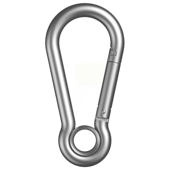 Spring Hook With Eyelet Stainless Steel 316 - Metric