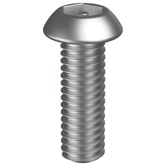 Security Post Hex Button Head Socket Screw Stainless Steel 304 - Metric