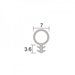 Kilargo Silicone Press-Fit Perimeter Compression Seal - Black 50m Coil