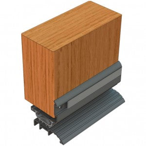 Kilargo Weather Resistant Door Bottom Seal & Threshold Plate Set - Clear Anodised - 21-24mm Gap