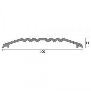 Kilargo Heavy Duty Threshold Plate - Clear Anodised