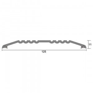 Kilargo Heavy Duty Threshold Plate - Clear Anodised