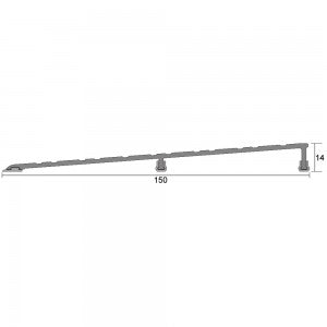 Kilargo Threshold Ramp - Clear Anodised - 1:12 Gradient