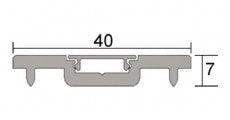 Kilargo Carpet Threshold Plate - Clear Anodised