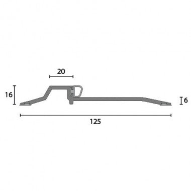 Kilargo Threshold Plate & Silicone Seal - Panic Exit Compatible - Clear Anodised