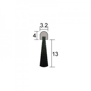 Kilargo Nylon Brush (Insert Only) - Black 13mm Brush