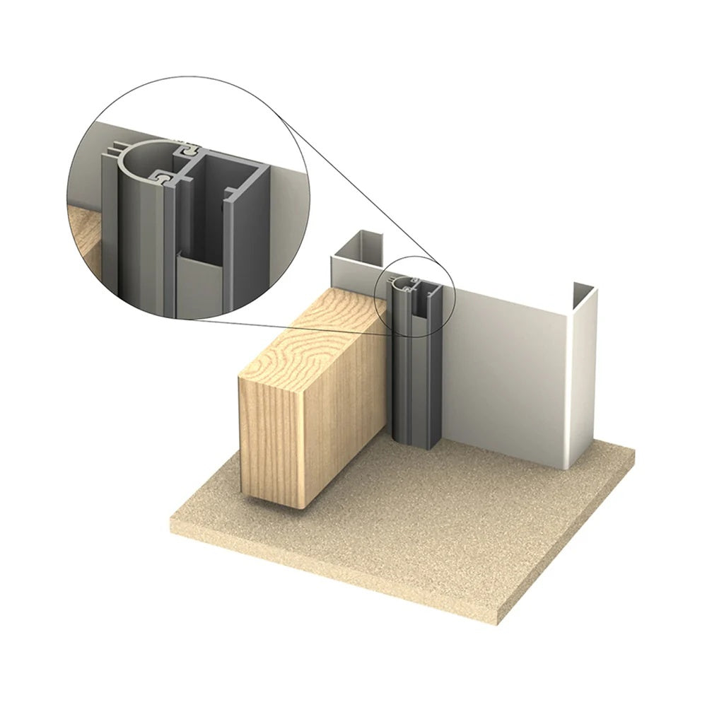 Kilargo Silicone Perimeter Door Seal - Black Anodised - 0-10mm Gap