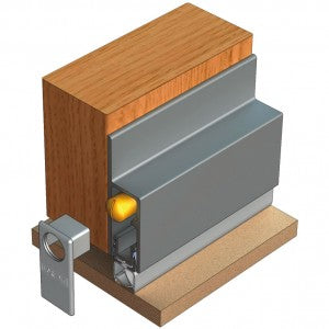 Kilargo Heavy Duty Automatic Door Bottom Seal - Face-Fixed / Semi-Rebated - 3-15mm Gap