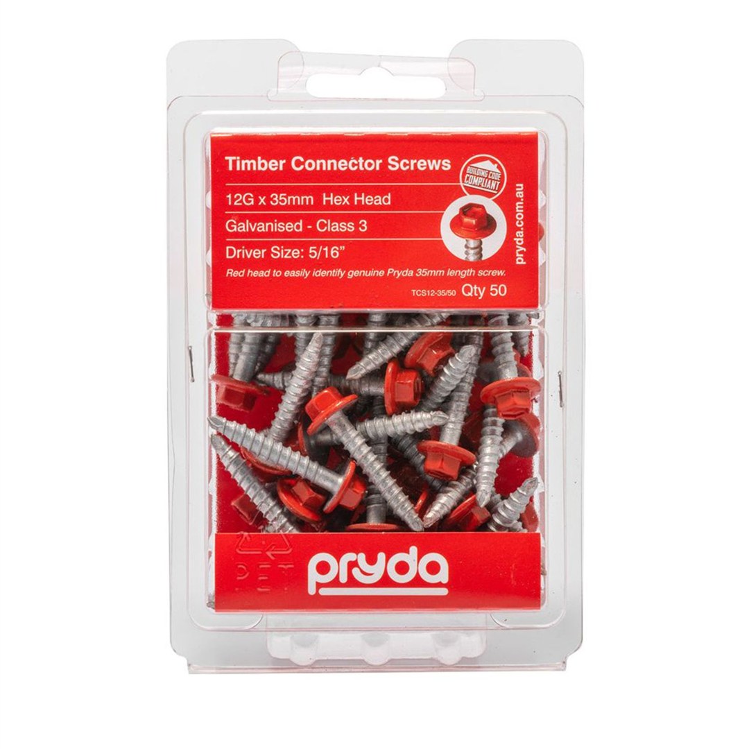 Pryda Timber Connector Screw Hex Head