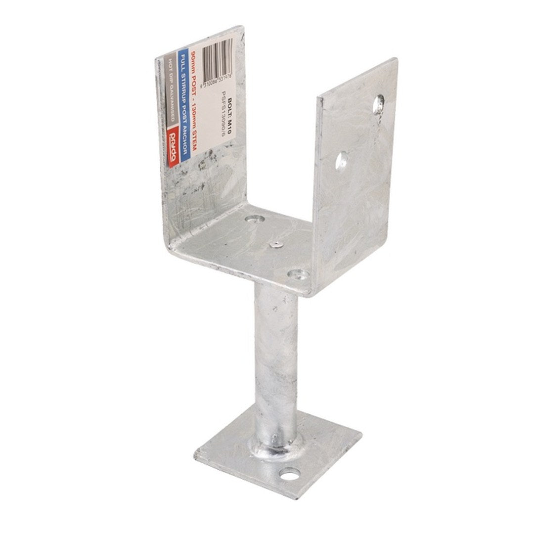 Pryda Post Anchor U Stirrup Galv