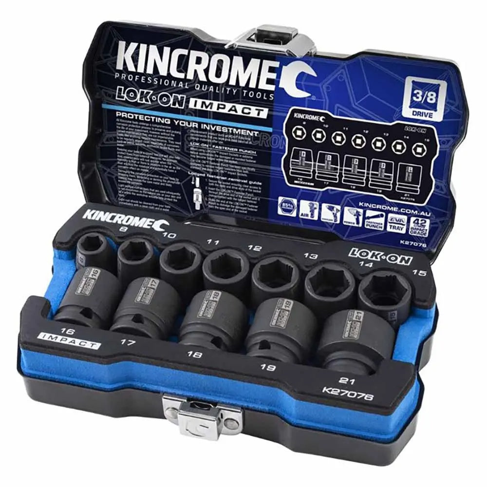Lok-On Impact Socket Set 3/8" Drive Set - 12 Piece