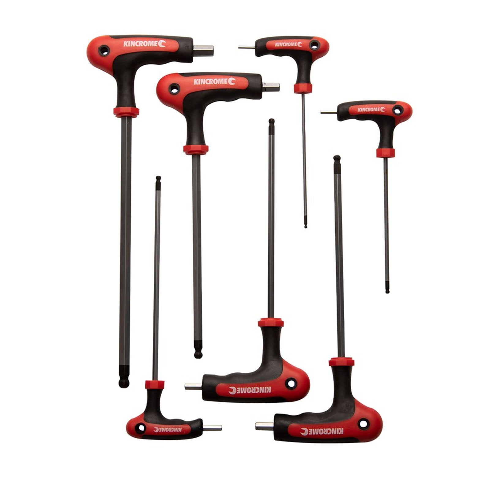 Moulded T-Handle Hex Key Set Imperial