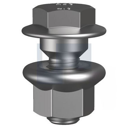 Flanged Shoulder Purlin Bolt Assembly Zinc Plated - Metric