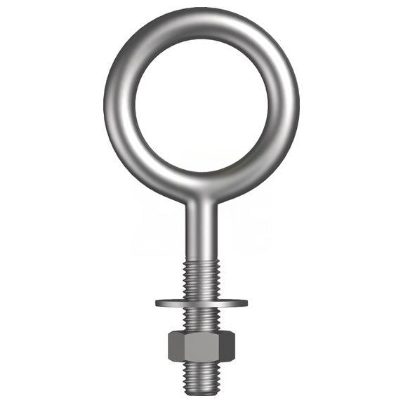 Large Eye Bolt With Nut And Washer Zinc Plated - Imperial