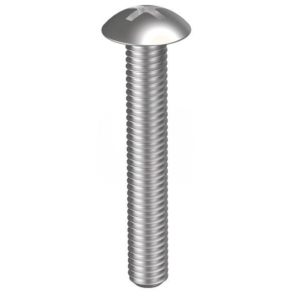 Mushroom Head Phillips Roofing Bolt Stainless Steel 304 - Metric