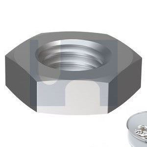 Hex Lock Half Nut Stainless Steel 304 - Metric