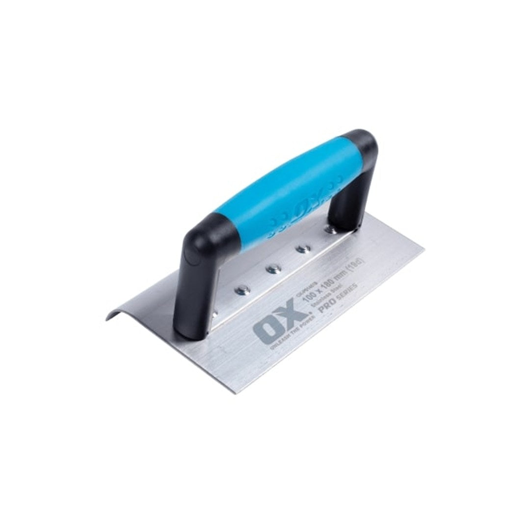 Edger Medium 180x100mm 19mm Radius 19mm Deep Stainless Steel Duragrip Handle Pro Series