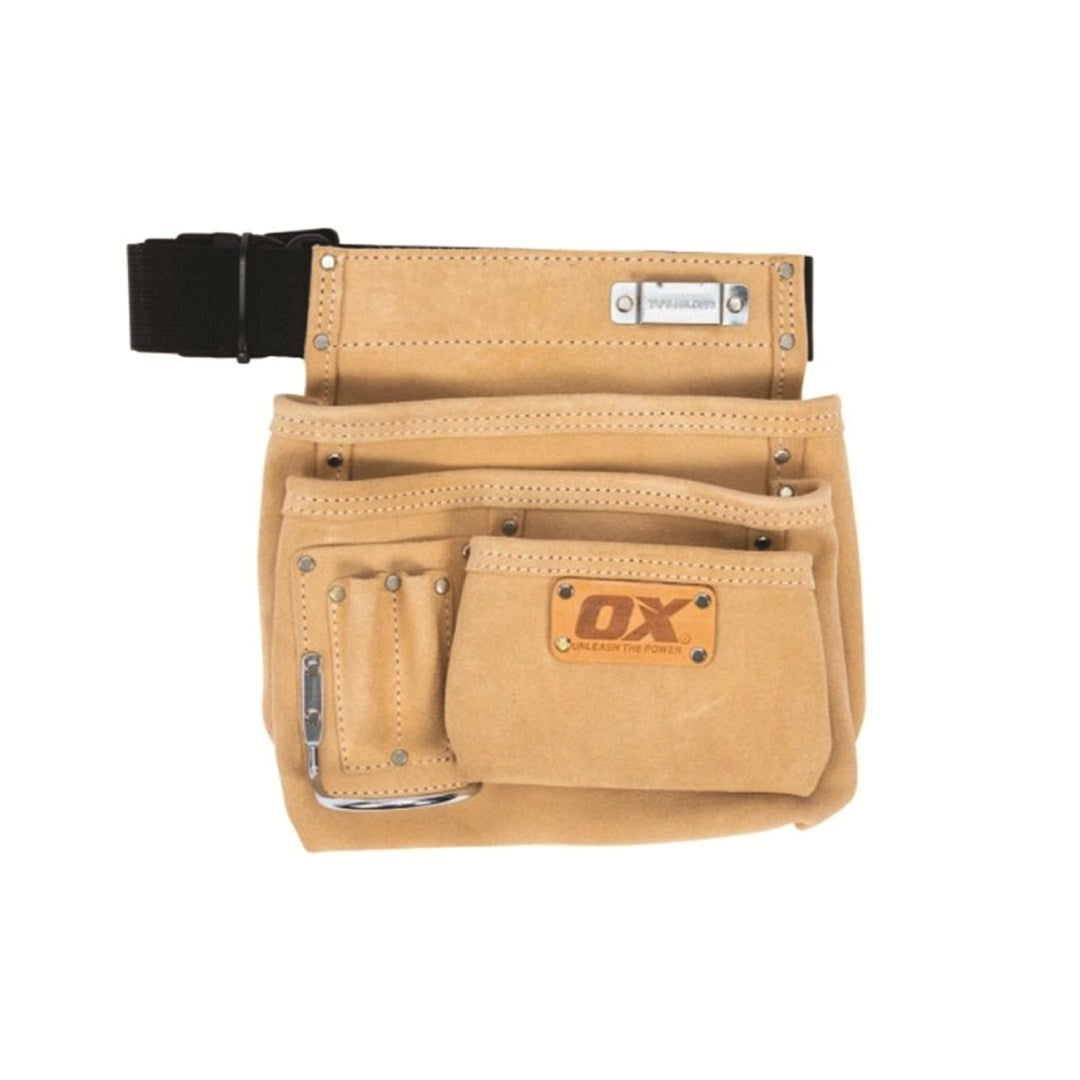 Tool Pouch With Belt Heavy Duty Suede Leather Single Pocket Trade Series