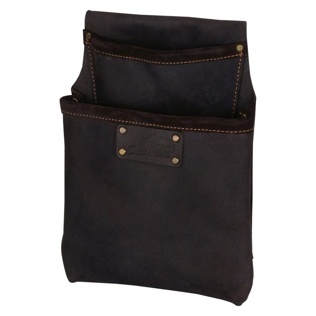 Nail Bag 2 Pocket Heavy Duty Suede Leather Trade Series