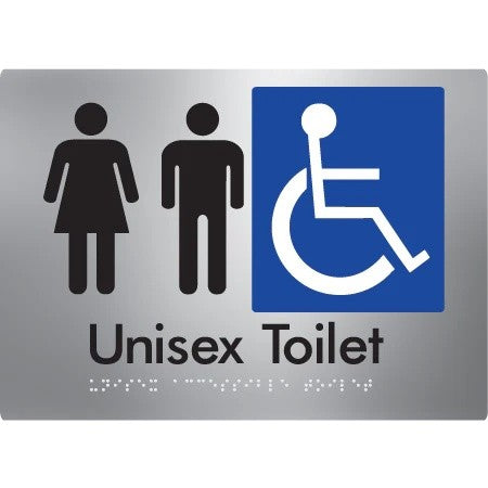 Braille Accessible Toilet Sign