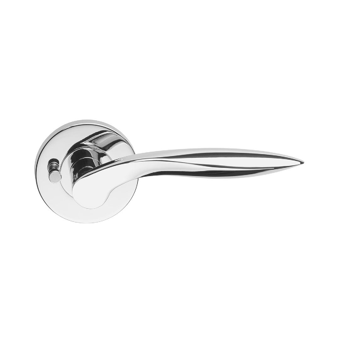 DORMA PRIVACY LEVER SET WITH LATCH POLISHED CHROME