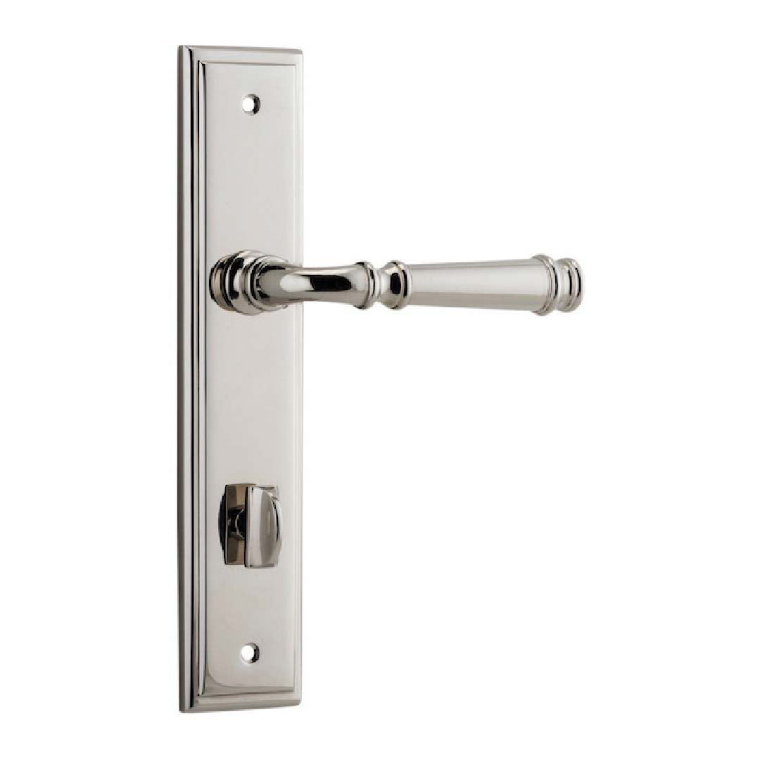 IVER VERONA PRIVACY LEVER SET STEPPED BACKPLATE 237 X 50 X 58MM
