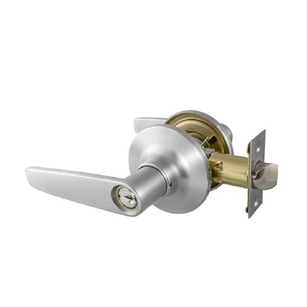 GAINSBOROUGH TRISTAN ENTRANCE LEVER SET RND PLATE