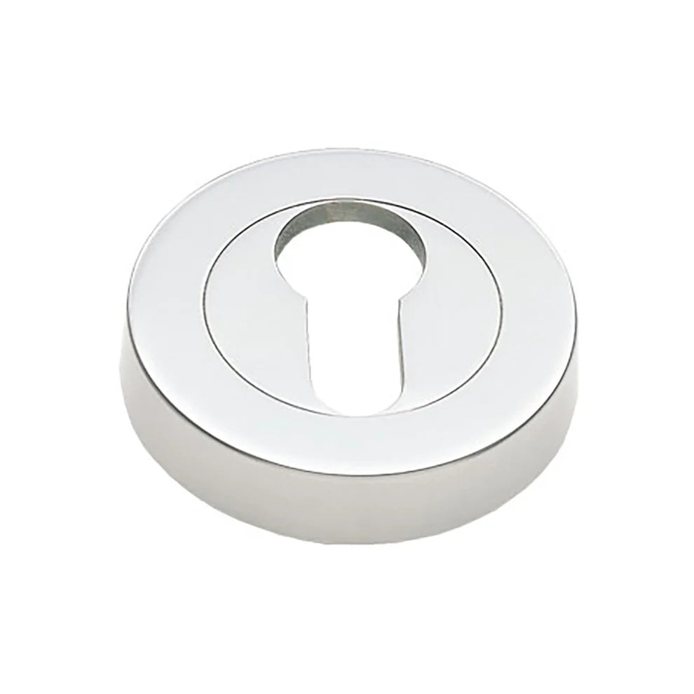 Escutcheon Round With Euro Cylinder Hole Satin Stainless Steel 7000 Series