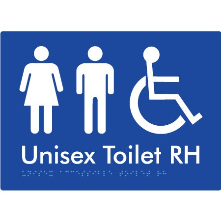 Braille Accessible Toilet Sign
