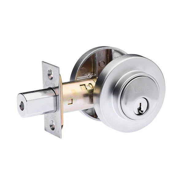 Lane Slimline Deadbolt Round Sngl Cyl
