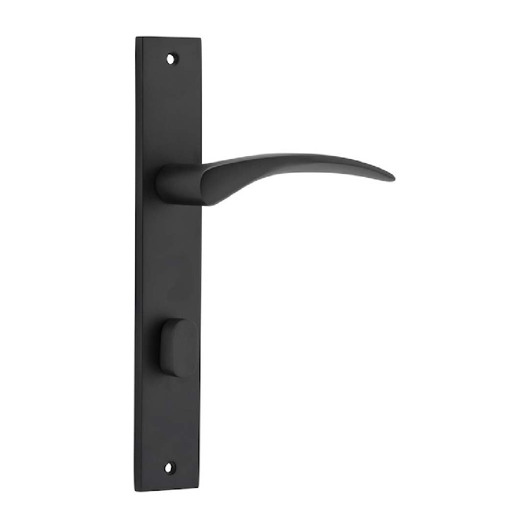 IVER OXFORD PRIVACY LEVER SET RECT BACKPLATE 240 X 38 X 60MM