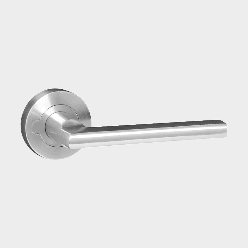 Schlage Albo 7000 Privacy Lever Set Satin Stainless Steel