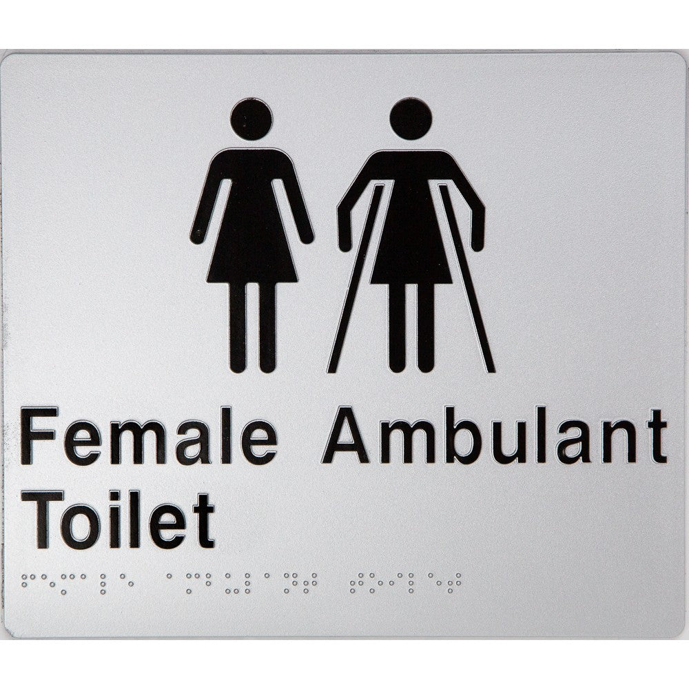 Braille Ambulant Toilet Sign 2 Icons