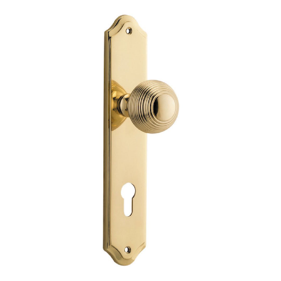 IVER GUILDFORD ENTRANCE LEVER SET SHOULDERED BACKPLATE 237 X 50 X 60MM