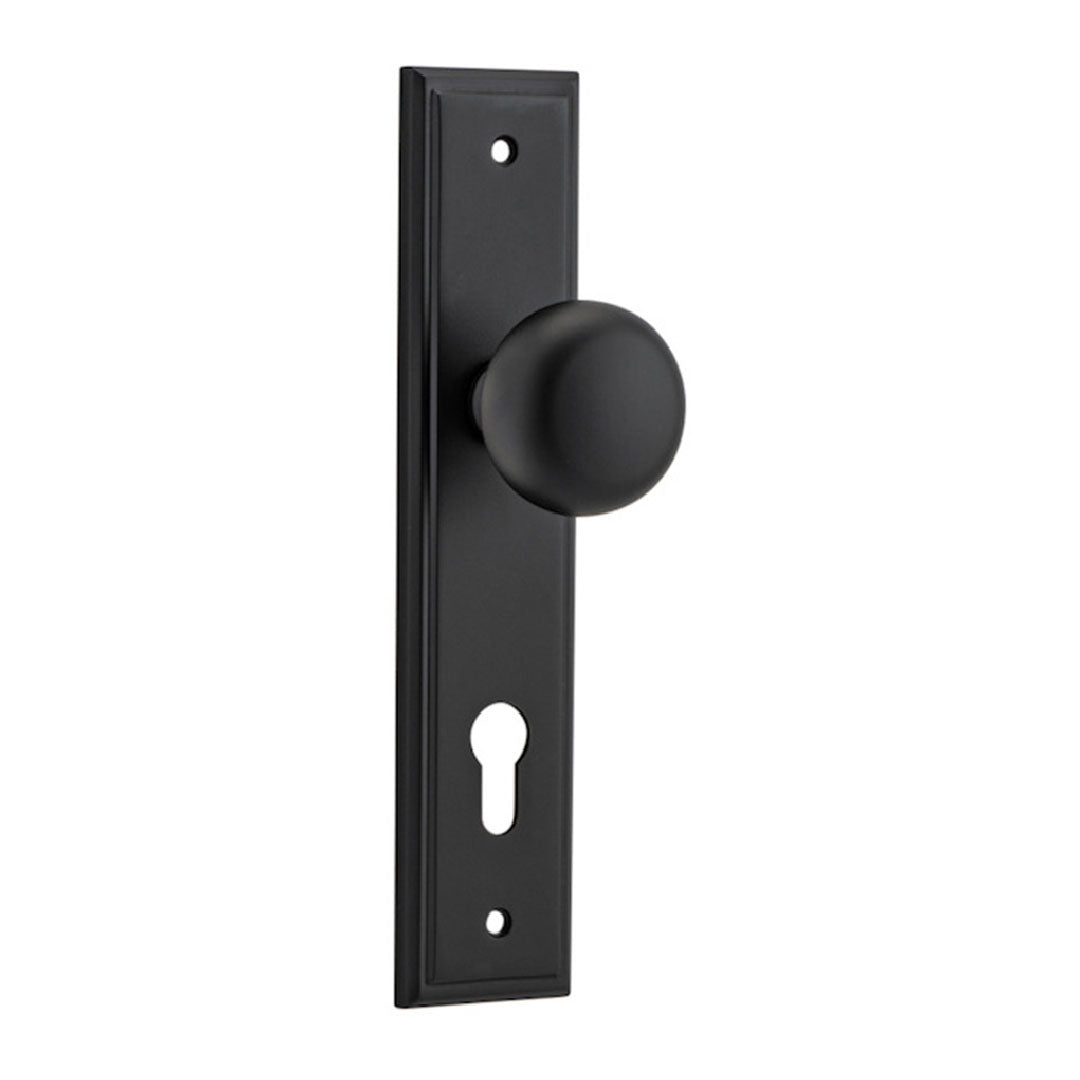 Iver Cambridge Entrance Knob Set Stepped Backplate 237 X 50 X 67mm