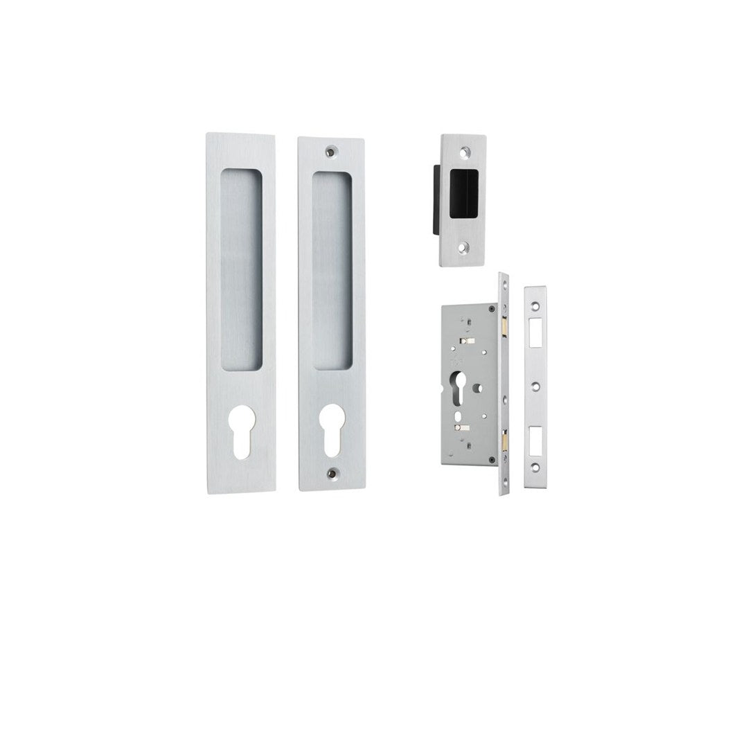 Iver Sliding Door Flush Pull Rect Entrance Set 225 X 45mm