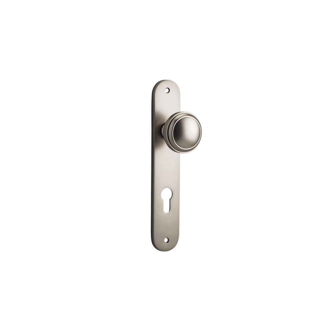 Iver Paddington Entrance Knob Set Oval Backplate 237 X 50 X 68mm