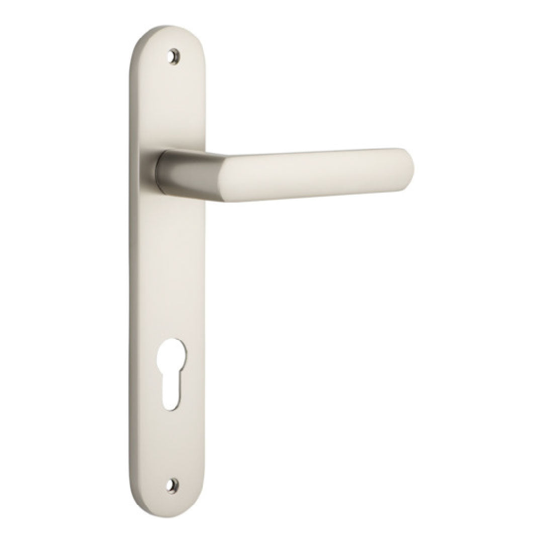 Iver Osaka Entrance Lever Set Oval Backplate 240 X 40 X 55mm