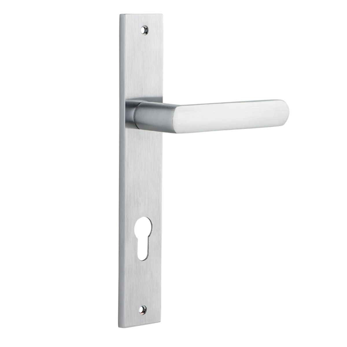 Iver Osaka Entrance Lever Set Rect Backplate 240 X 38 X 55mm