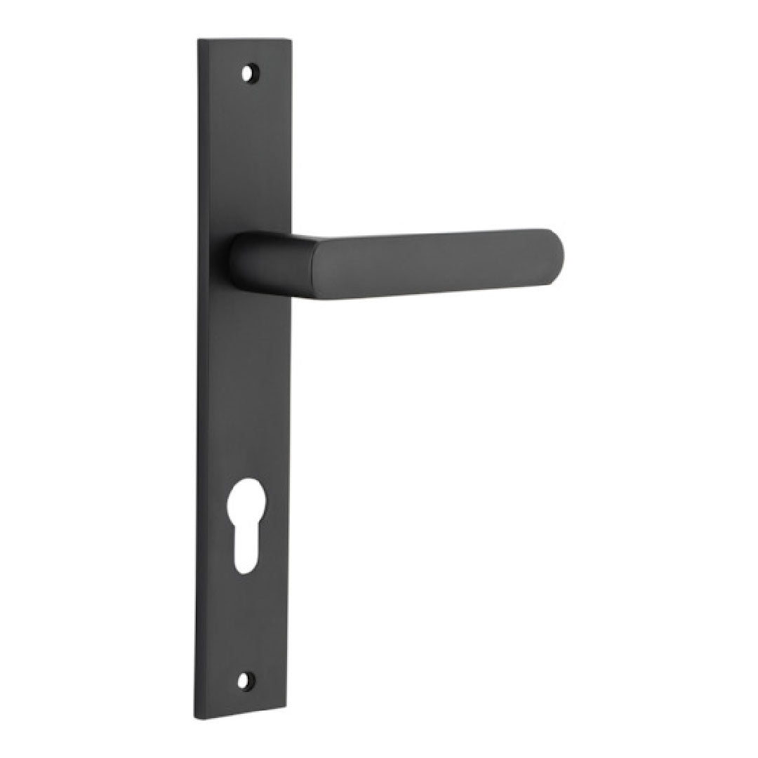 Iver Osaka Entrance Lever Set Rect Backplate 240 X 38 X 55mm