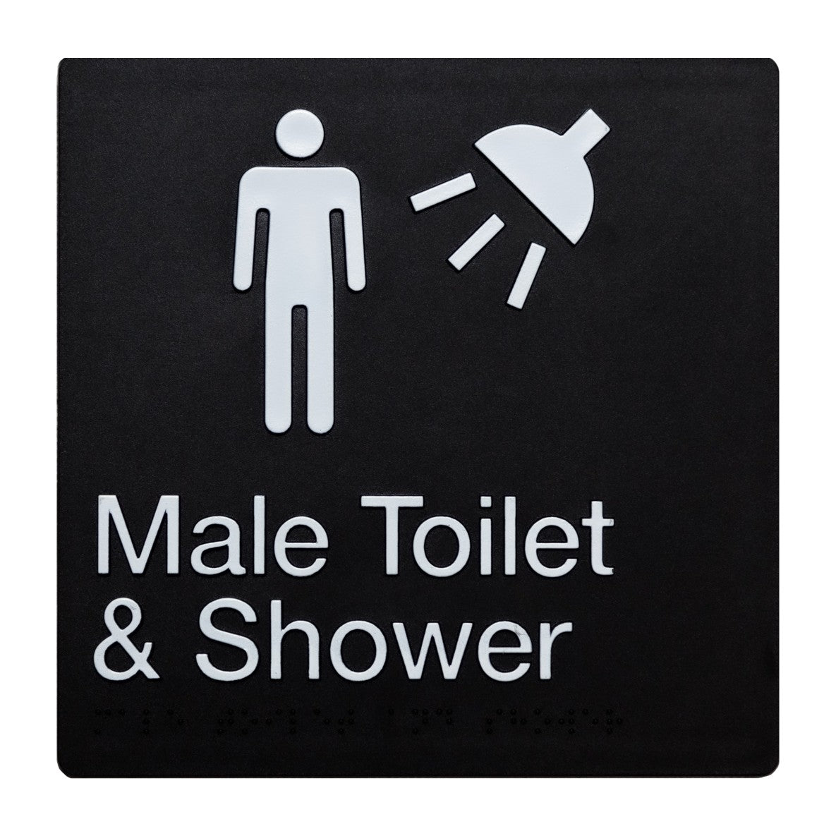 Braille Toilet And Shower Sign