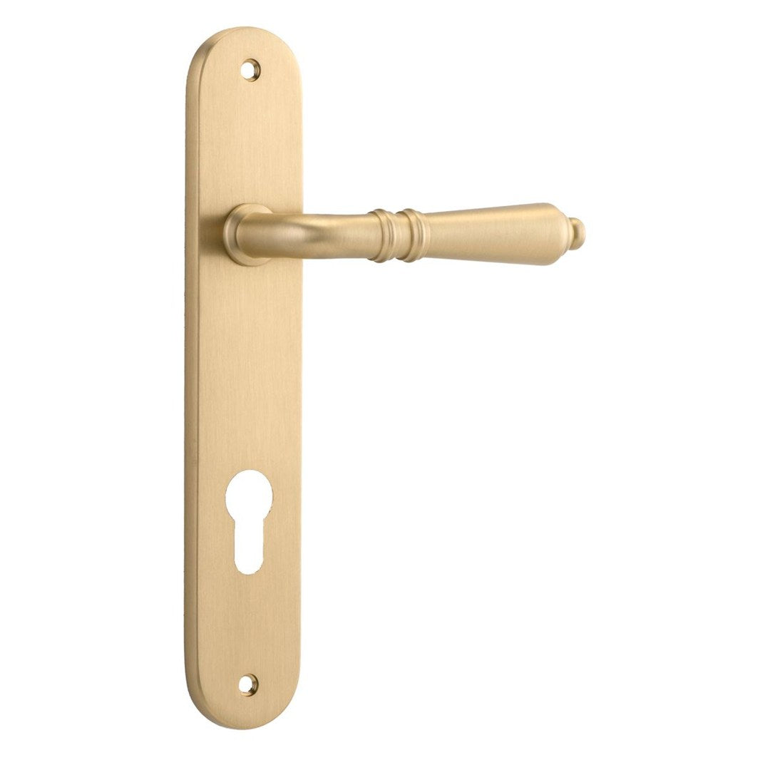 Iver Sarlat Entrance Lever Set Oval Backplate 240 X 40 X 53mm