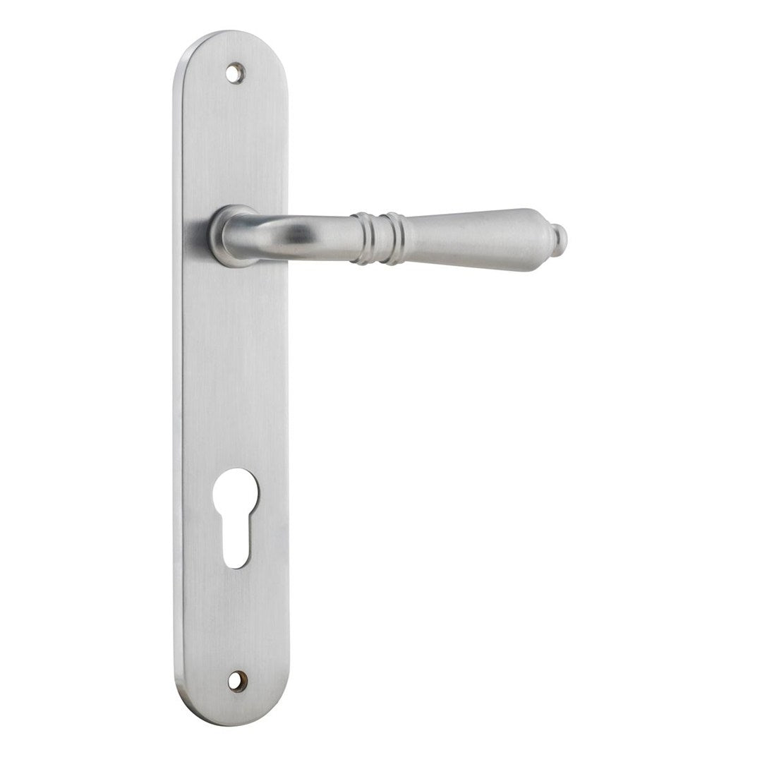Iver Sarlat Entrance Lever Set Oval Backplate 230 X 40 X 53mm