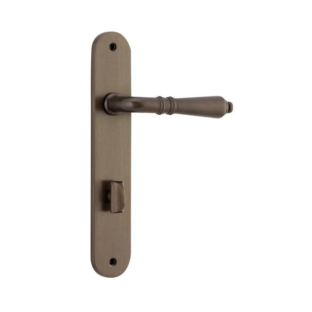 Iver Sarlat Privacy Lever Set Oval Backplate 240 X 40 X 53mm